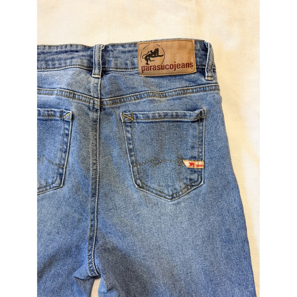 Parasuco Jeans Womens 6 Medium Wash High Rise Straight Leg Denim C8301M